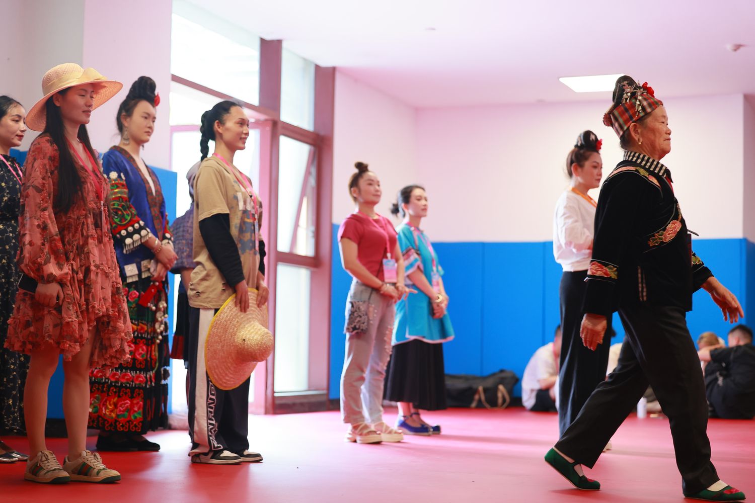 Models do take training sessions before major events