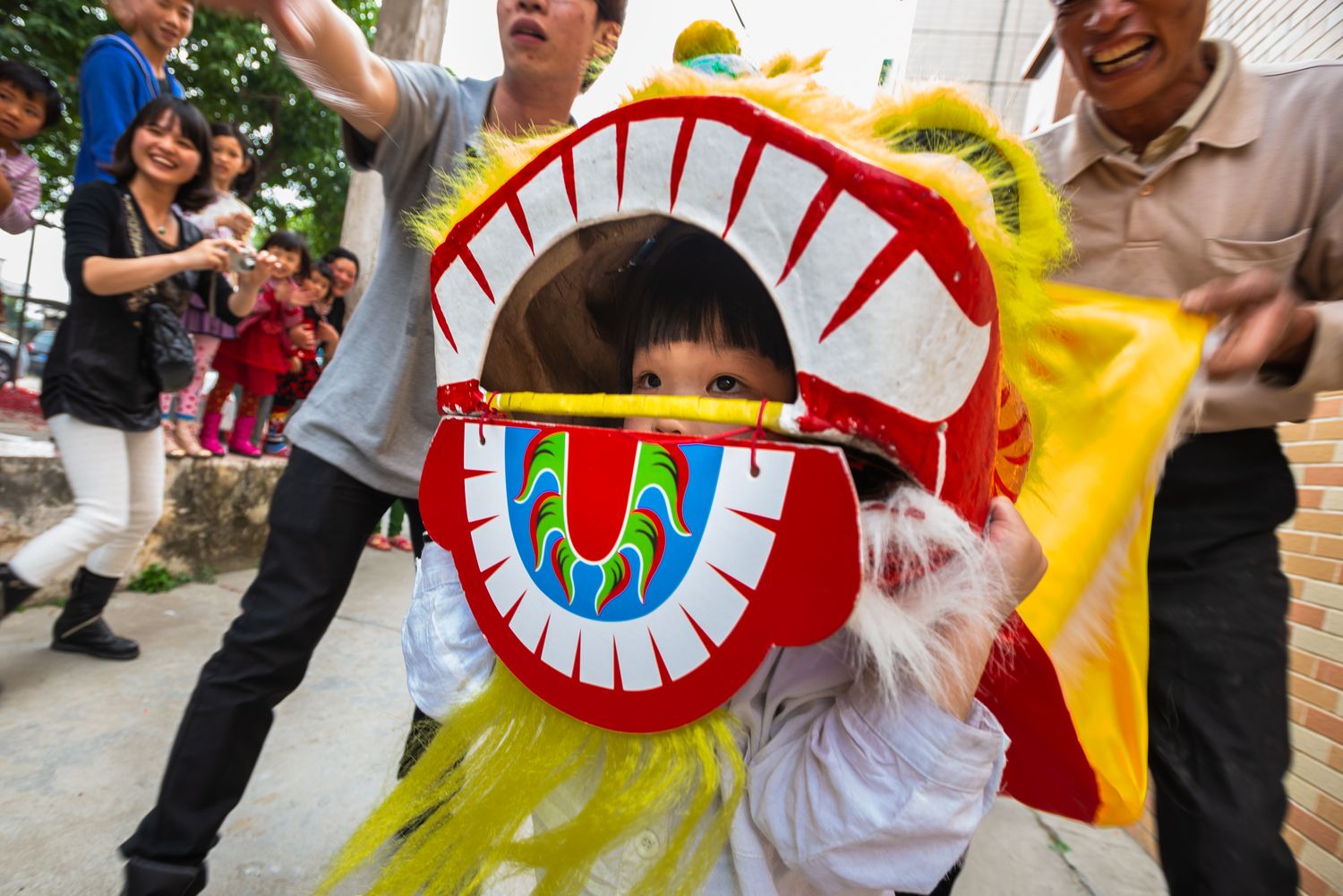 Cantonese lion dance Chinese New Year