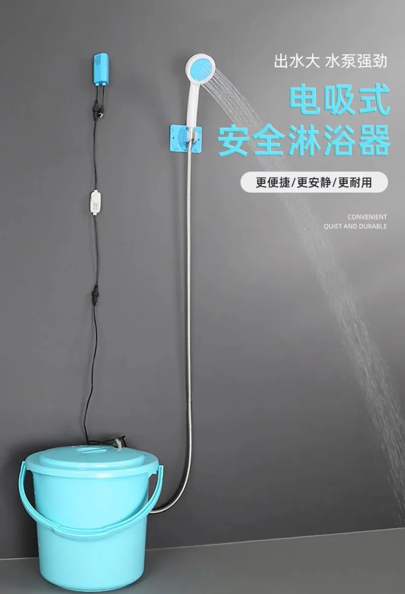 Jack’s portable shower setup