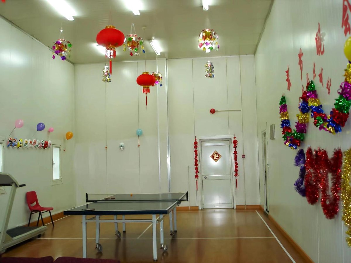 Holiday decorations at China's Great Wall Station in Antarctica