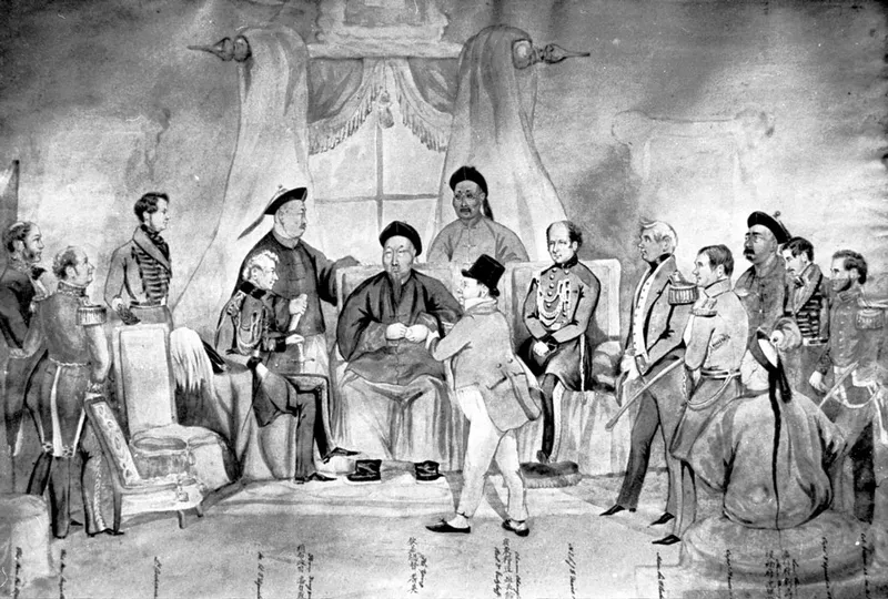A painting of Keying’s visit to Hong Kong, November 1845 (Hong Kong’s Public Records Office), diplomatic mistranslation in China