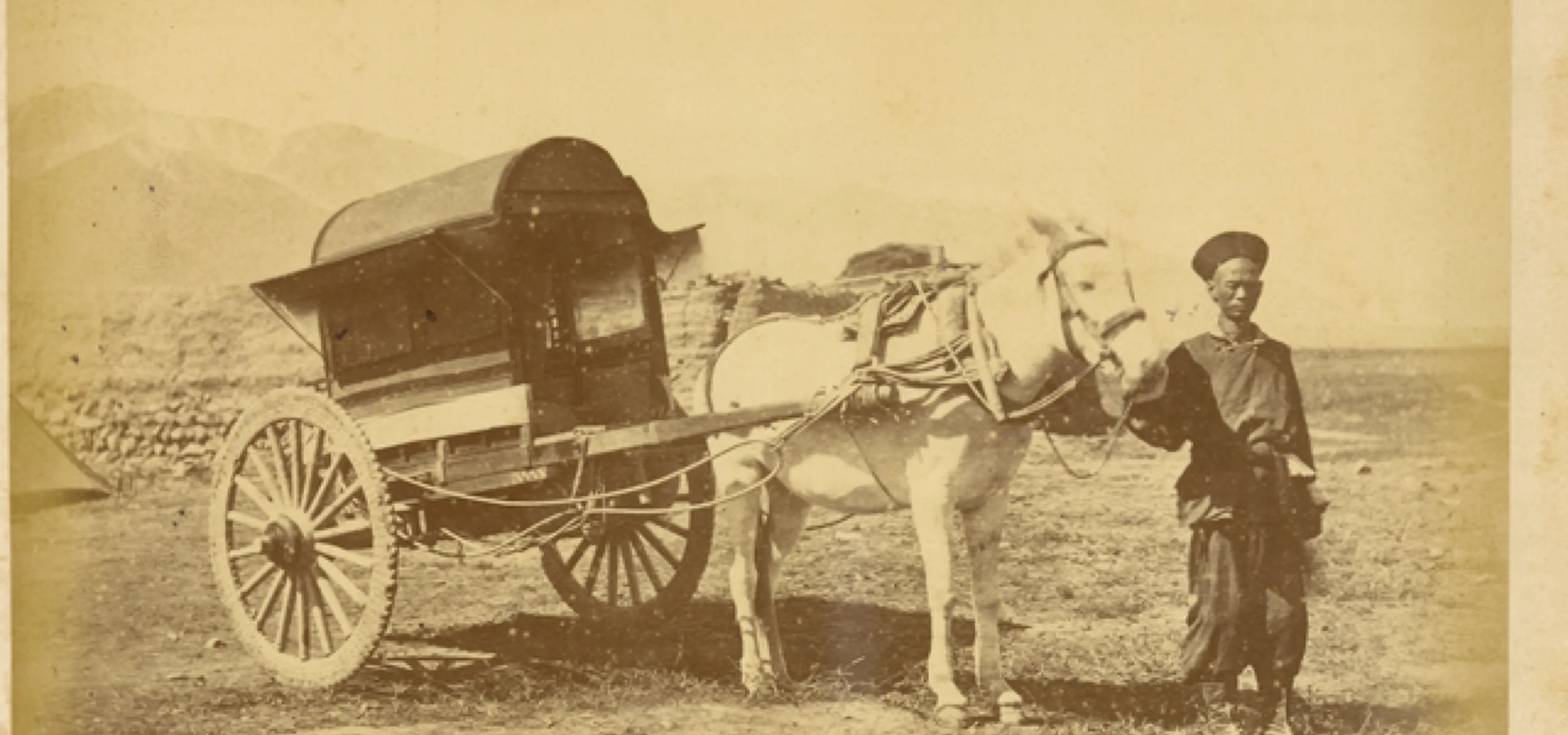 A_Chinese_Official’s_Horse-Drawn_Cart._China,_1875