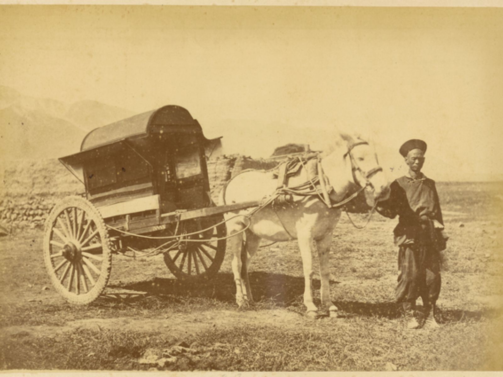 A_Chinese_Official’s_Horse-Drawn_Cart._China,_1875