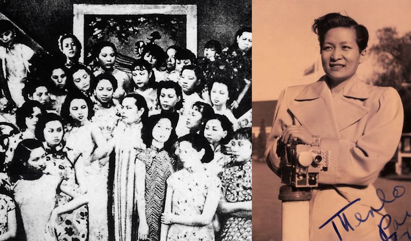 Left: A still from “It’s a Women’s World,” 1939; Right: Esther Eng. Courtesy of Luka Yuanyuan Yang