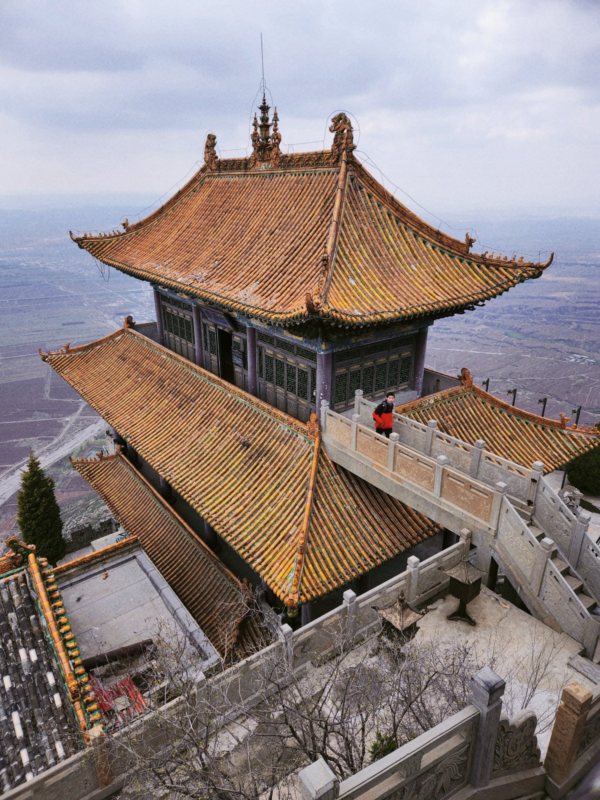 The view from the top of Longtou Temple