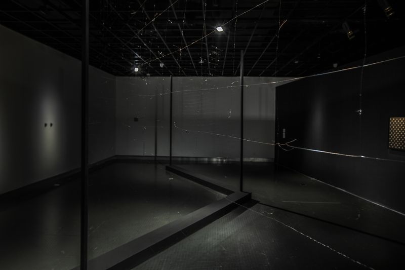 “Being Together While Illusional Separating” (2020), on view at Hangzhou Triennial of Fiber Art, is almost invisible