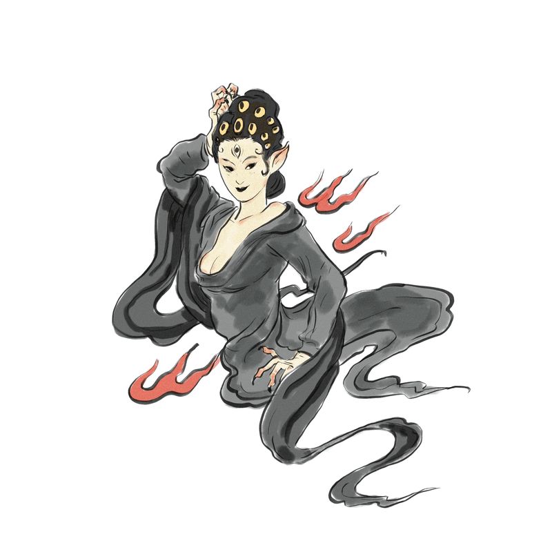 Chinese demon 魃 (bá)
