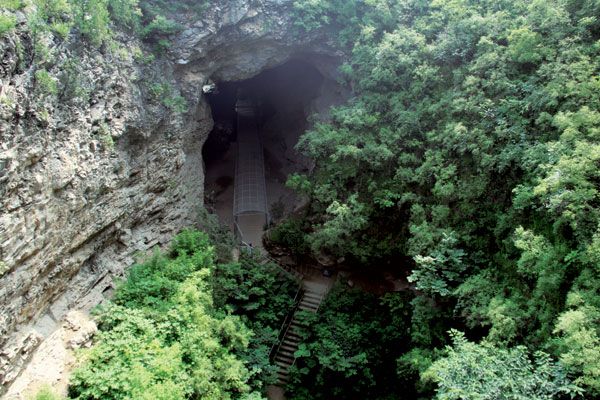The Gezidong cave is where the Peking man skulls were first found