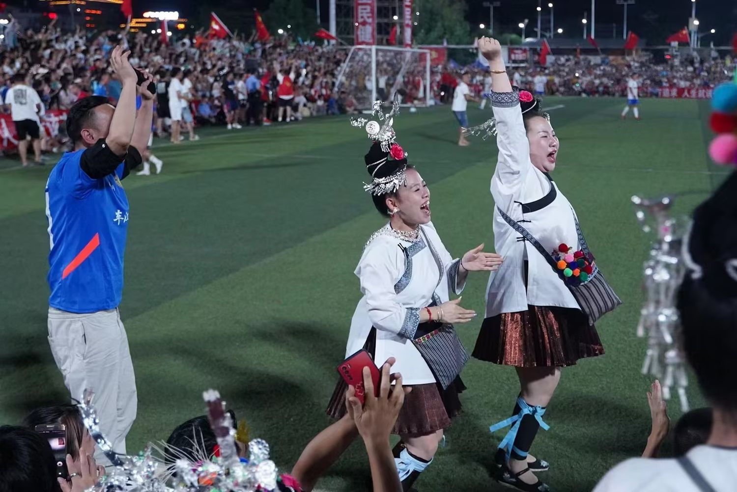 Village soccer match in Guizhou, China