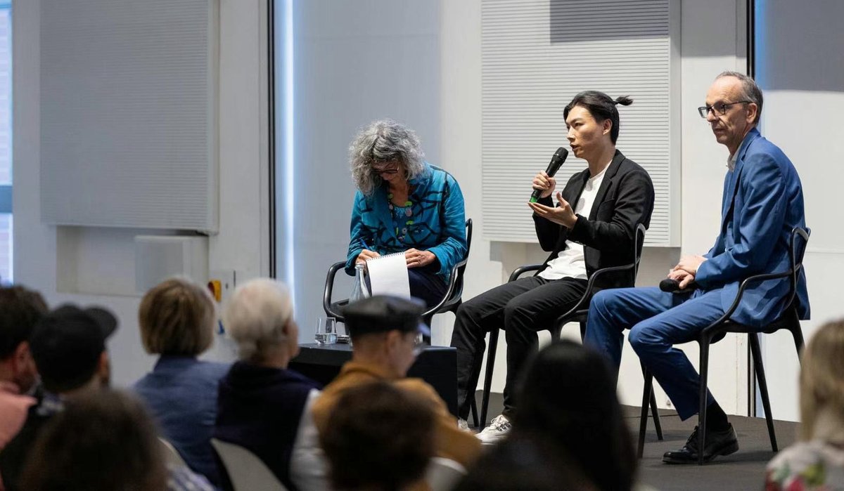 Sci-fi writer Chen Qiufan, or Stanley Chan, gave a talk at the Triennale Di Milano in Italy