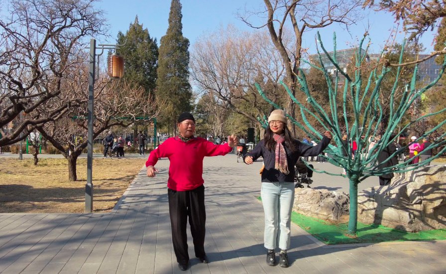 Retired mechanic Li Qunsheng enjoys ballroom dancing in a Beijing park, Chinese nostalgia