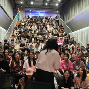 Chinese women hackathon members of She Nice