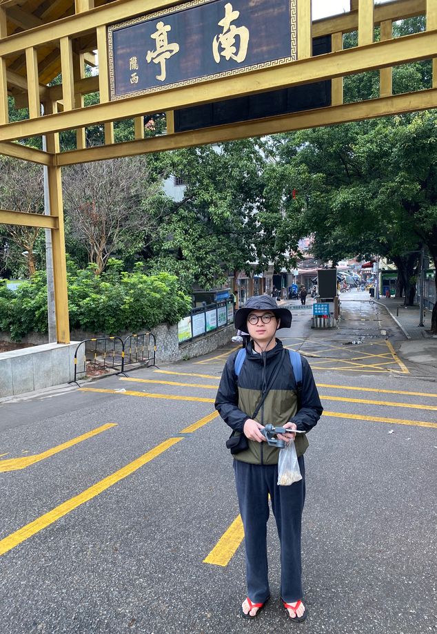 Guo on February 26, 2025, setting off from Nanting village near his college dorm in Guangzhou