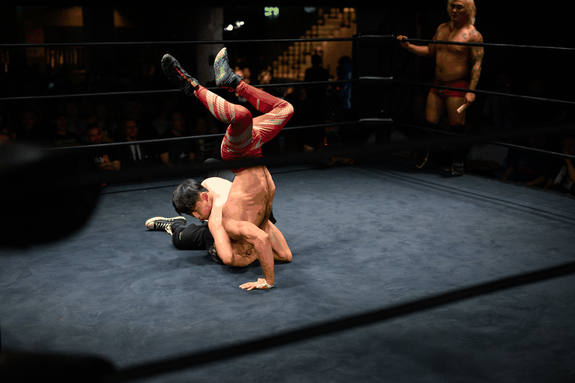 Pro wrestling match in Beijing