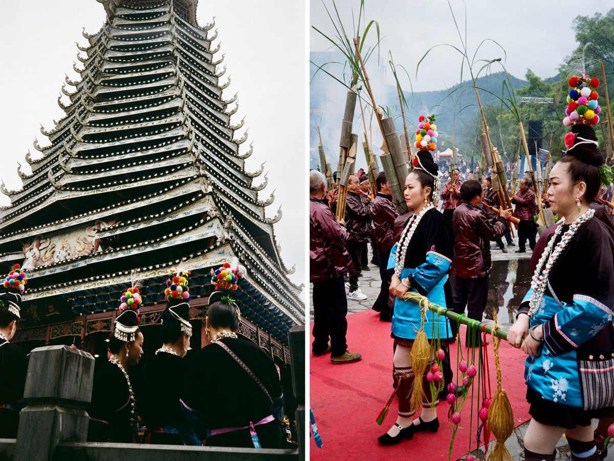 Women's day in Guizhou's Dong ethnic village, Dong village Sama festival