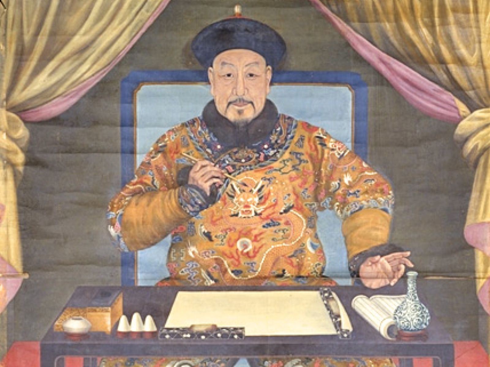 Emperor Qianlong Reading