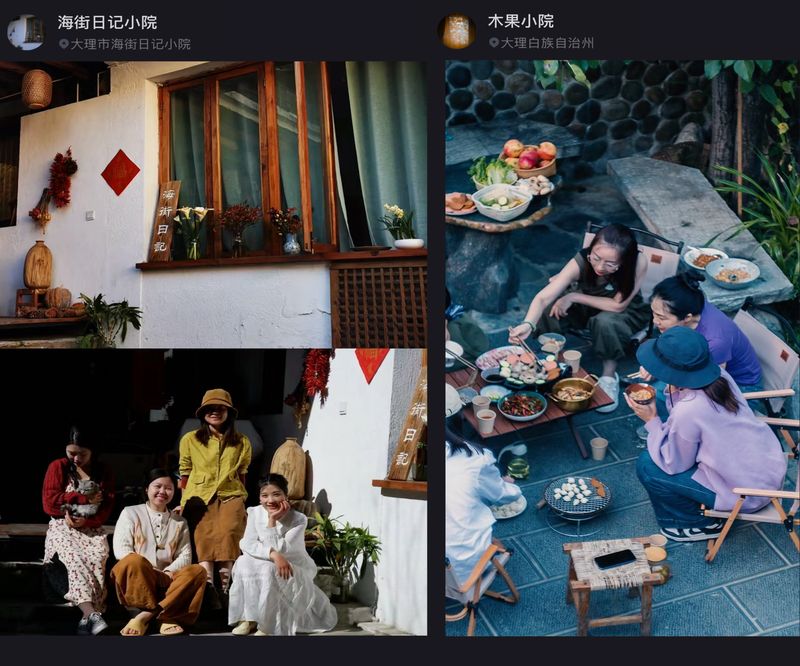 Female-only establishments like hostels in Dali, Yunnan have become popular spots for women traveling