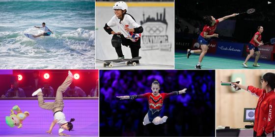 Young Chinese Olympian Collage