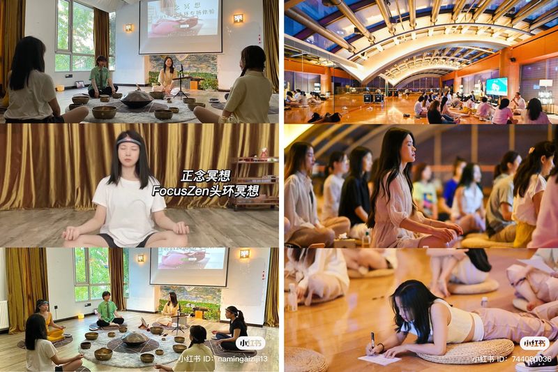Mindfulness courses are booming in popularity on Xiaohongshu