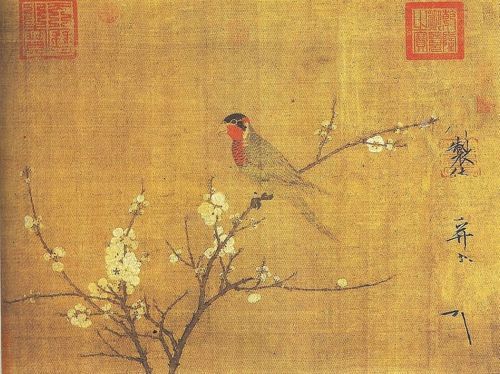 “Five-colored Parakeet on a Blossoming Apricot Tree,”from the Northern Song dynasty