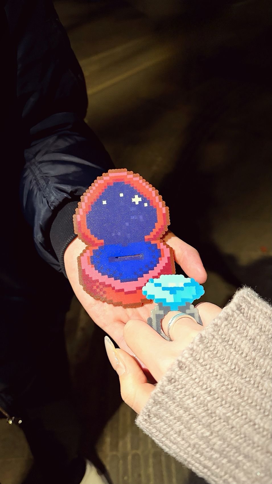 a fuse bead-made ring
