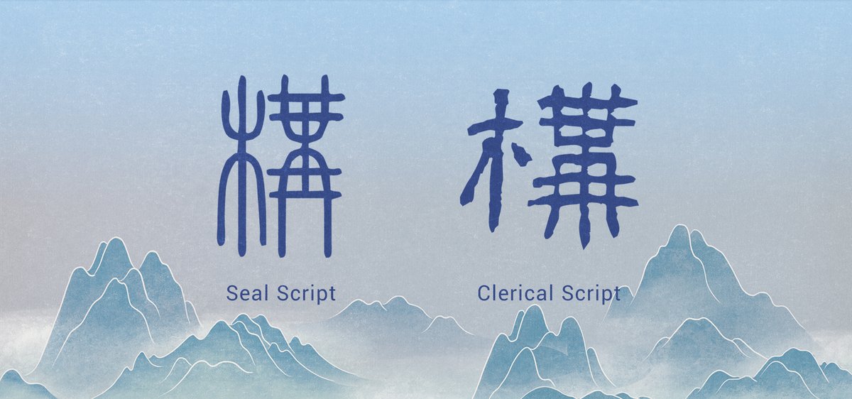 Evolution of Chinese character 构