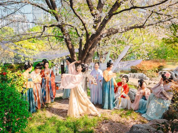 Hanfu enthusiasts Spring in Wuhan