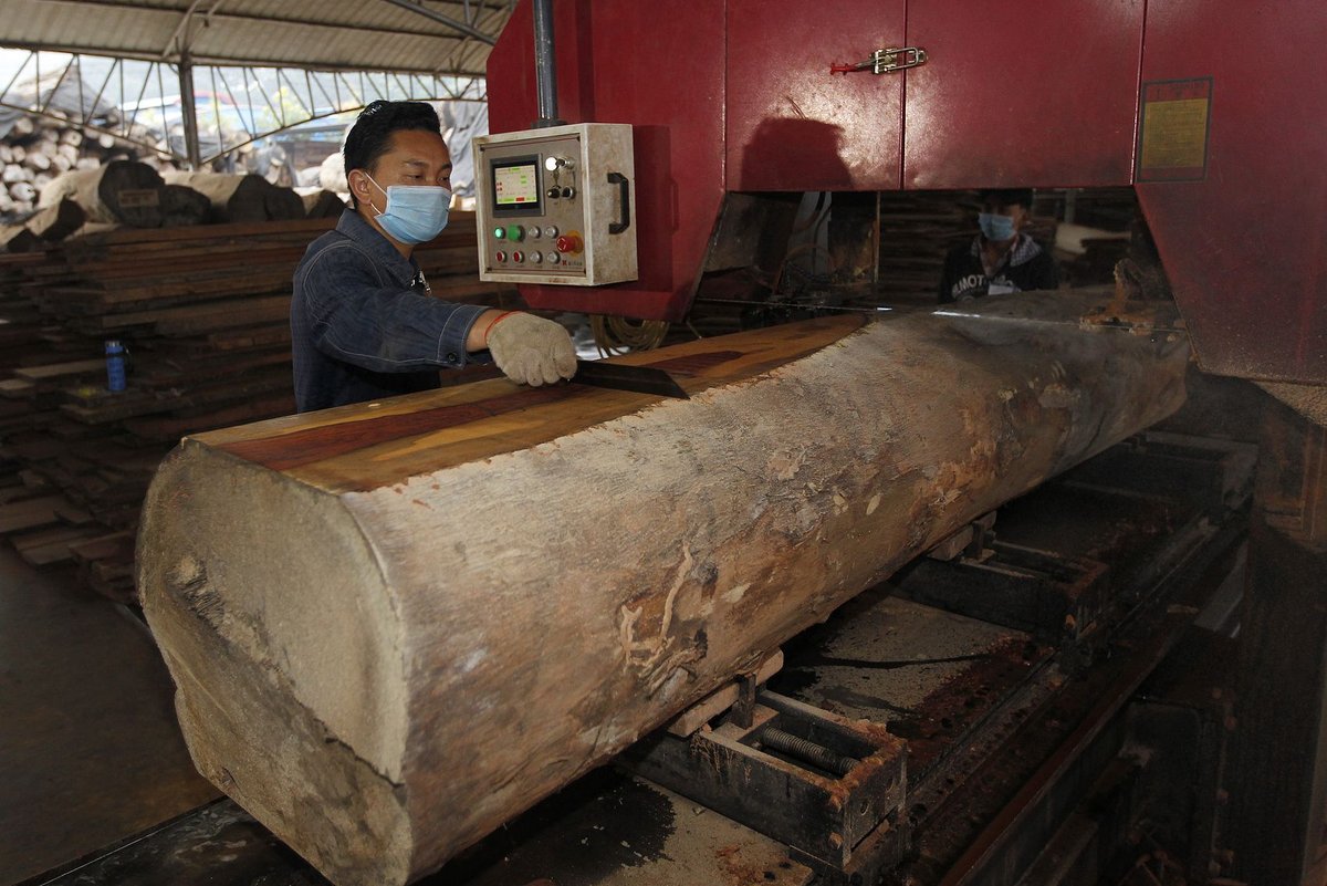 Hongmu factory in Yunnan's border city Ruili