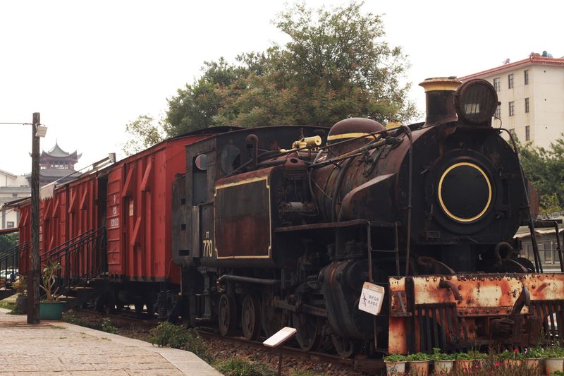 An old British steam train, Yunnan Railway