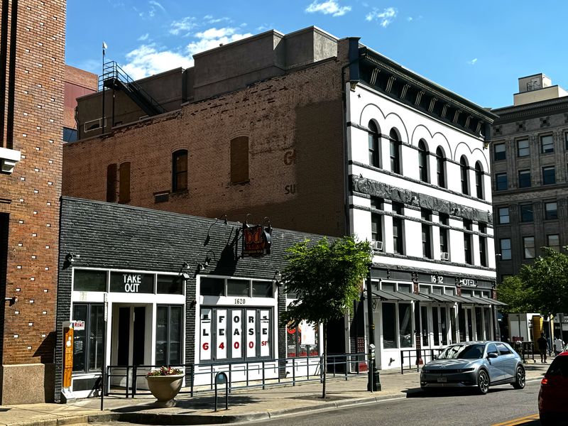 Buildings on 1620 Wazee Street where the bar fight that ignited the Denver Riot began