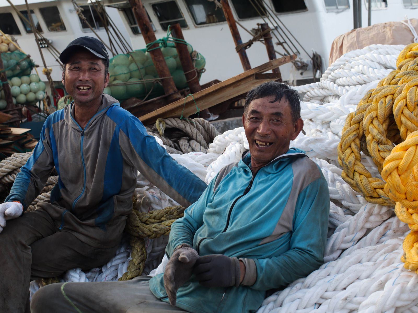 Fishermen in Zhoushan, Zhejiang