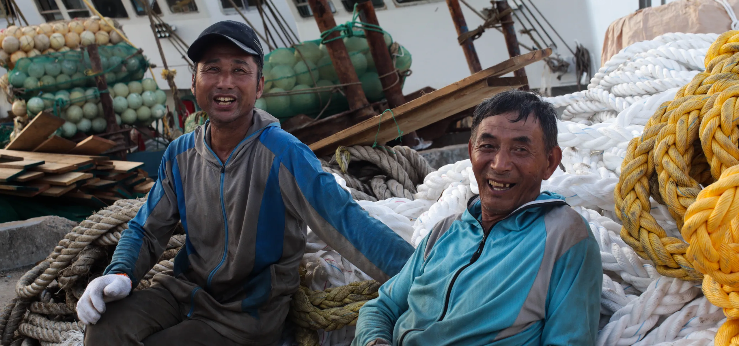 Fishermen in Zhoushan, Zhejiang