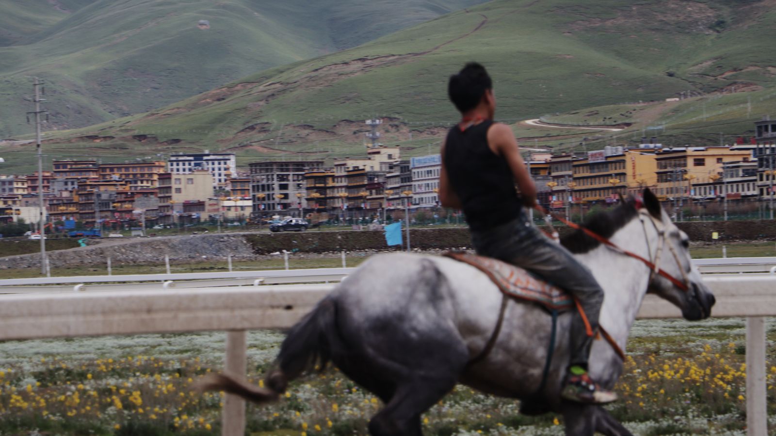A rider in Litang