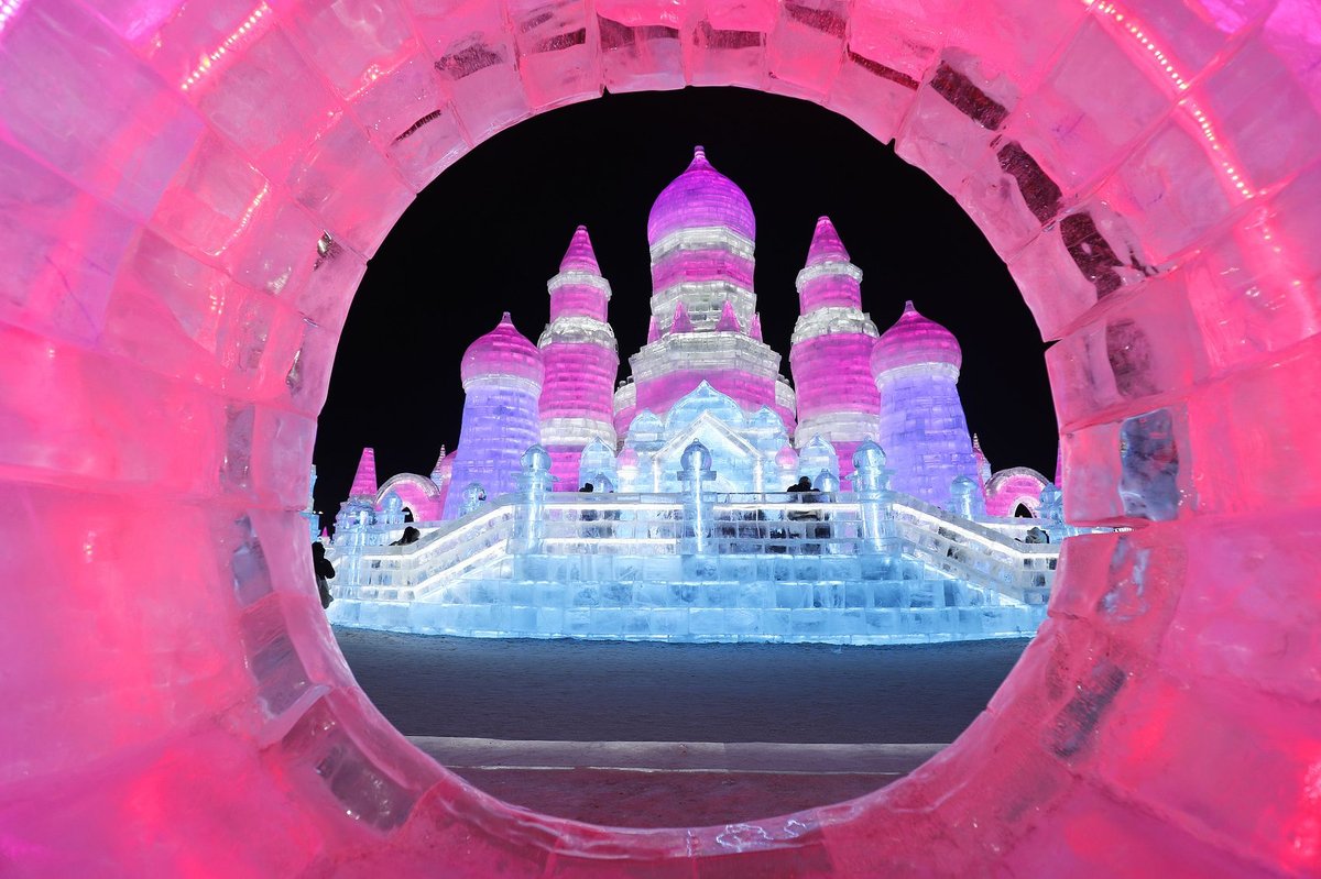ice sculpture, theme park, Harbin Ice-Snow World