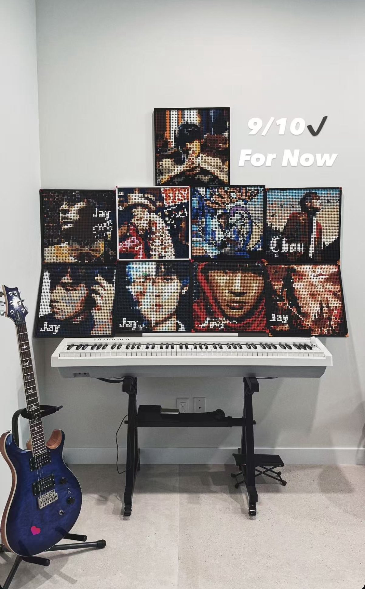 YZ Huang has assembled his favorite Jay Chou album covers in LEGO, Mandopop King Jay Chou