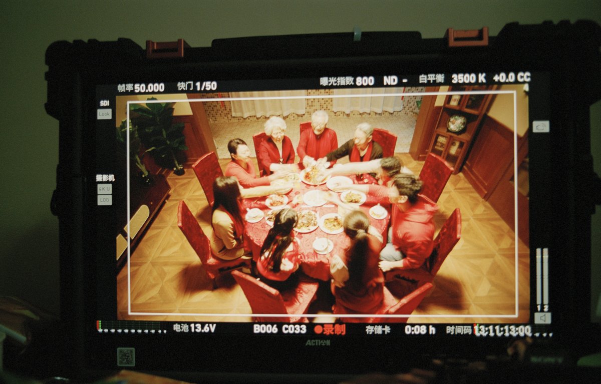 Baijiu is a staple of joy at many Chinese family gatherings. Ma captured the staged family reunions she observed through the monitor at a commercial shoot.