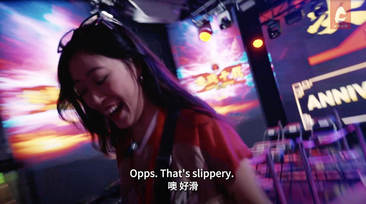 TWOC’s editor Hayley Zhao in the first-ever pro wrestling match in Beijing