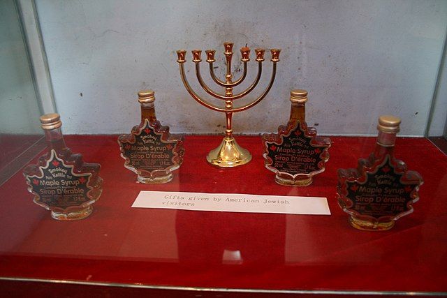 A display at the Jewish museum in Kaifeng city