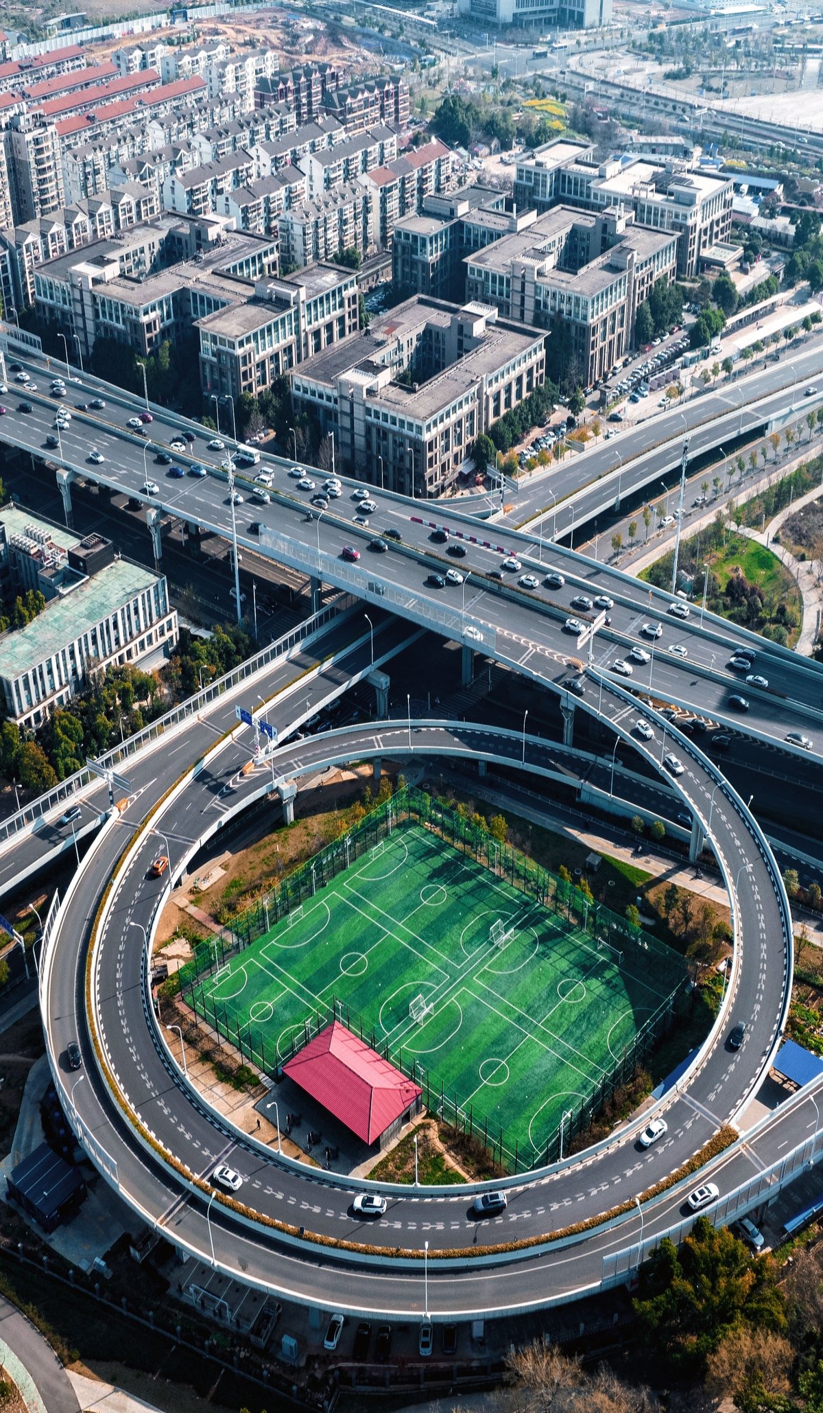 satellite maps, soccer fields, photography