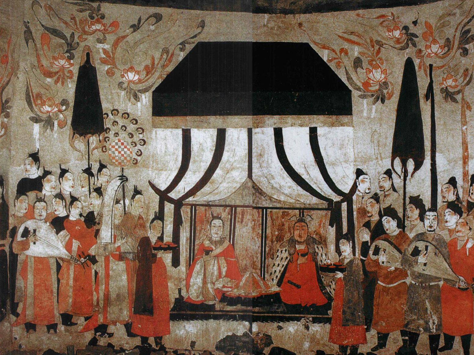 Painting on Xu Xianxu's tomb
