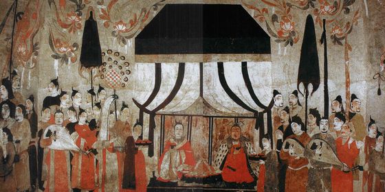 Painting on Xu Xianxu's tomb