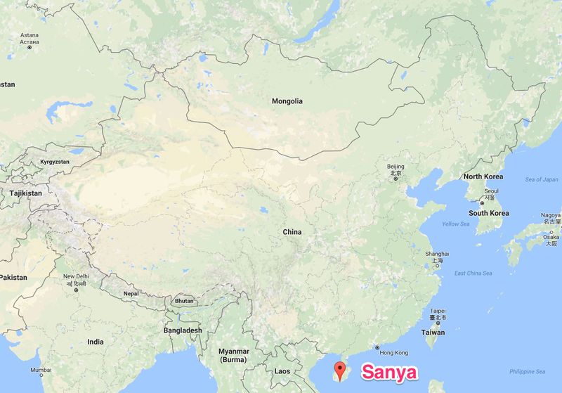 sanya map