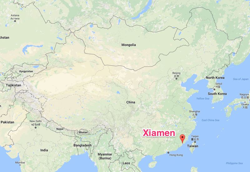 xiamen map