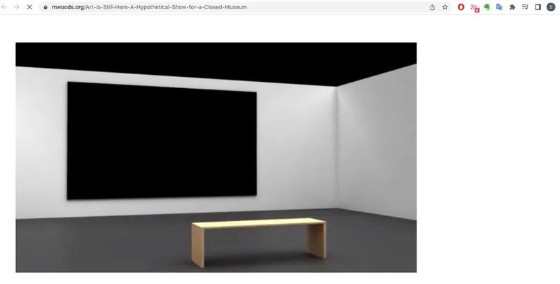 Screenshot of an gallery room