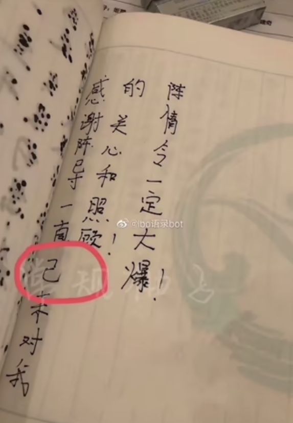 Wang Yibo’s Chinese writing mistakes