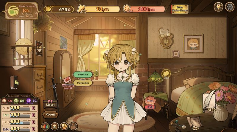 Screenshot from Volcano Princess, a popular Chinese game on Steam