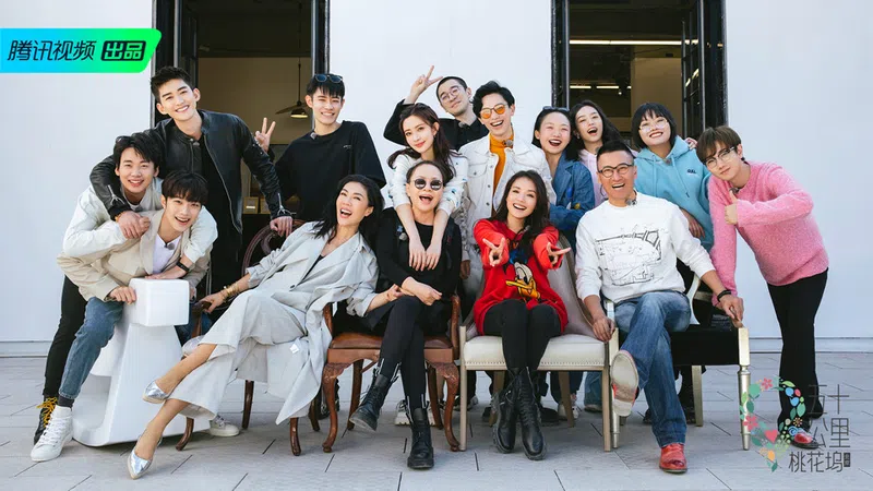 Chineses celebrities and a Burman-American artist in the new Chinese TV drama '50km Taohuawu'