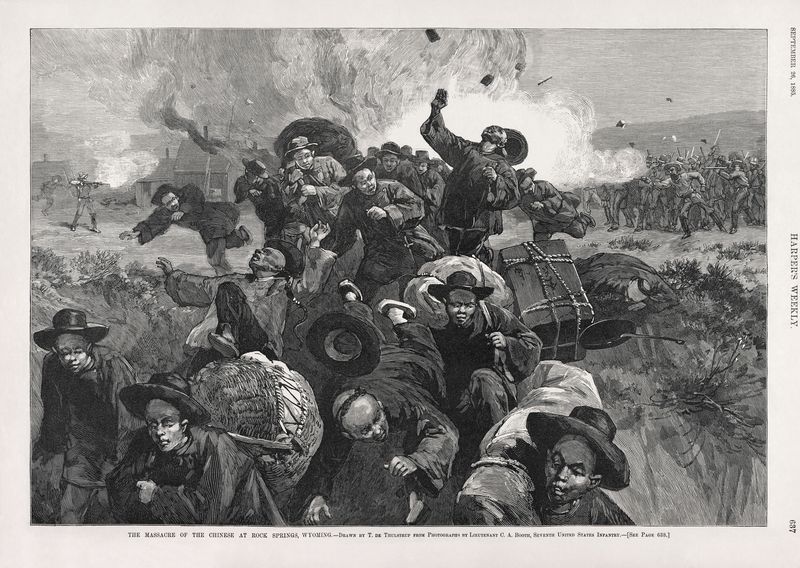 Massacre of Chinese immigrants and miners at Rock Springs, Wyoming