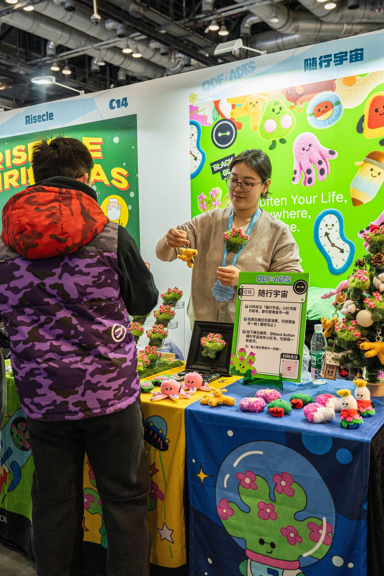 Black Button’ booth at the show