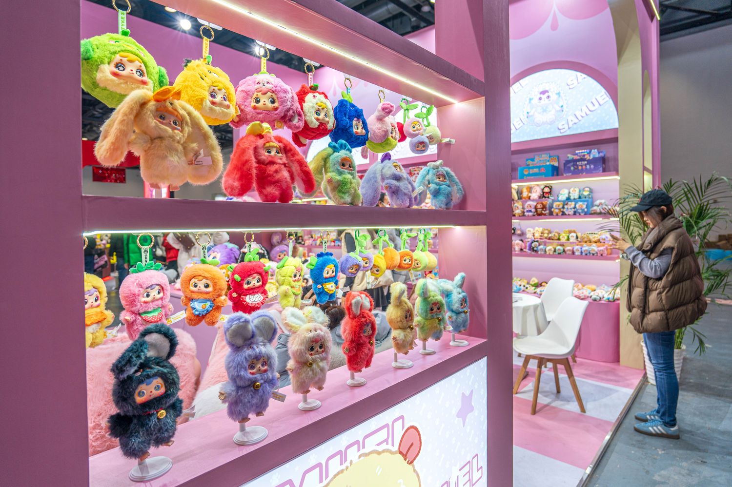 Plush toys remain one of the most popular categories, with designs in every style and shape